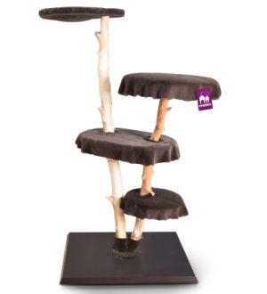 Petrebels Katzenbaum Natural Tree 4 Plush Braun 95x74x180cm